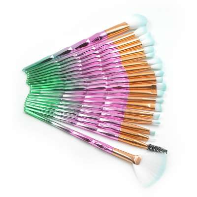 Man-made Fiber Material Makeup Brush Kit Cosmetic Eyeshadow Eyeliner Blush Brushes Set