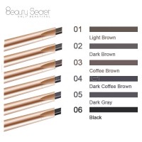 High quality private label waterproof eyebrow pencil with eyebrow brush