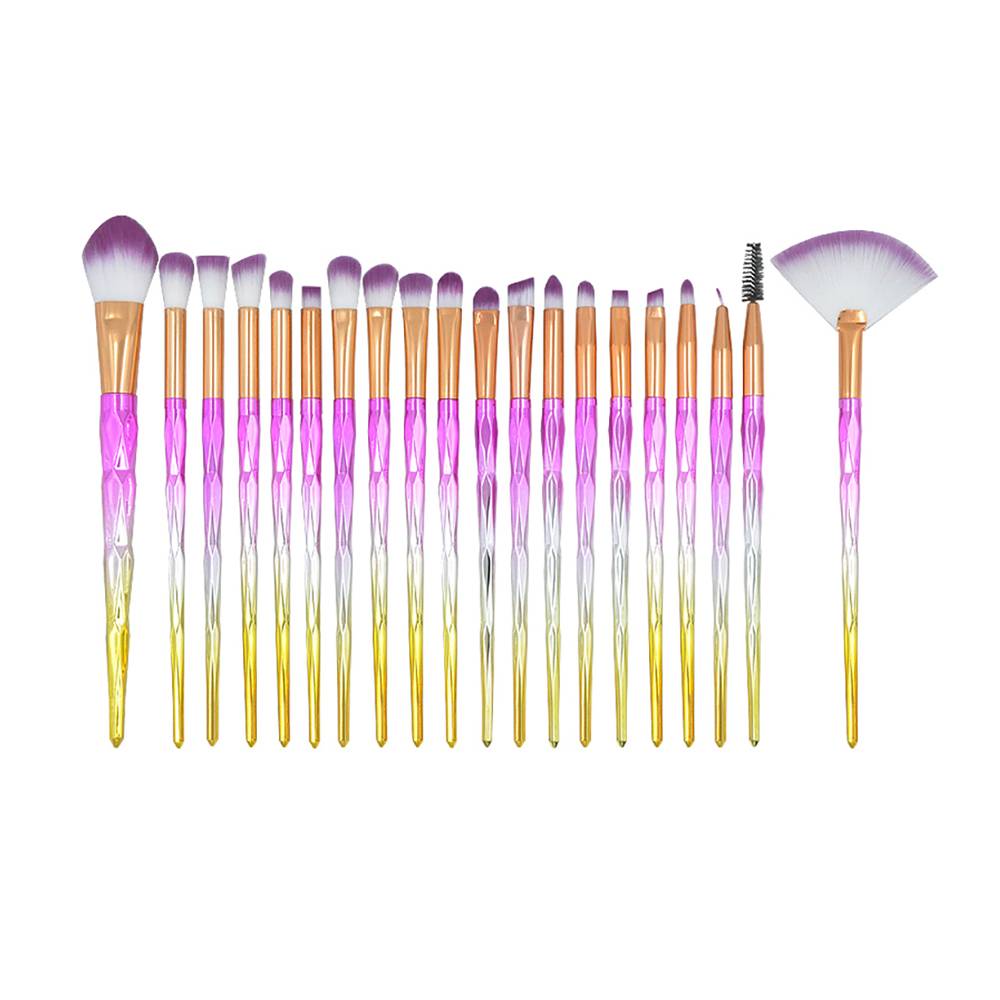 Professional Private Label Cosmetics Makeup Kit 20pcs Makeup Brush Set Powder Foundation Eyeshadow Brushes